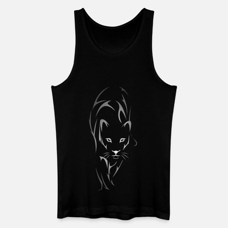 schwarzer Panther - Männer Bio Tank Top - Schwarz