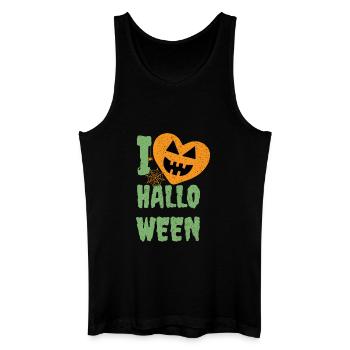 Happy Halloween Kürbis Zombie Hexe Vampir Kostüm - Männer Bio Tank Top - Schwarz - Vorne