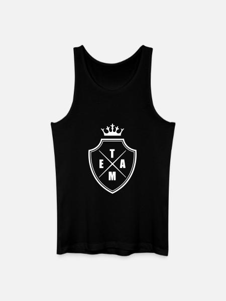 Team Wappen Crest - Männer Bio Tank Top - Schwarz