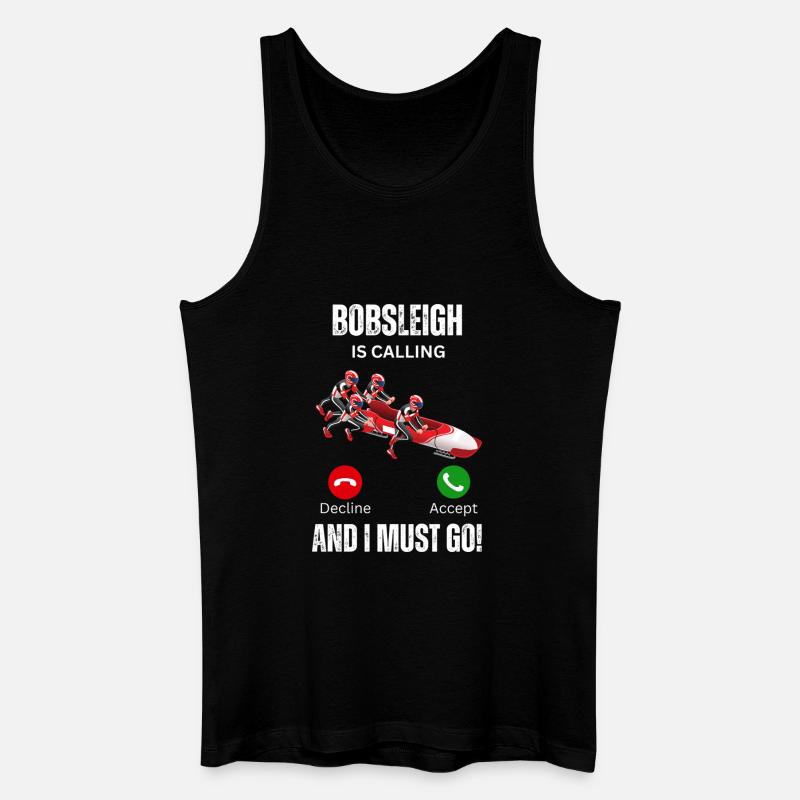 Bobsleigh Is Calling - Men’s Organic Tank Top - black