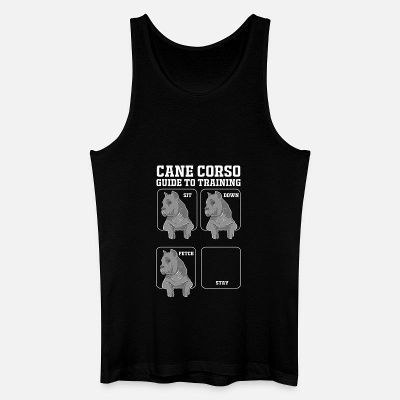 Cane Corso - Männer Bio Tank Top - Schwarz