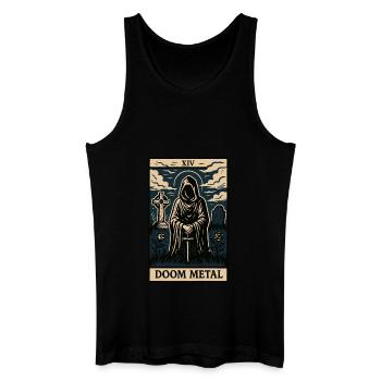 Doom Metal Tarotkarte – Schatten, Zauberei & Solitud - Männer Bio Tank Top - Schwarz - Vorne
