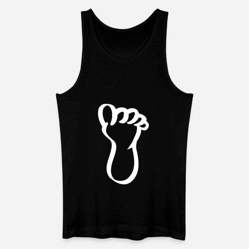 fuss - Männer Bio Tank Top - Schwarz