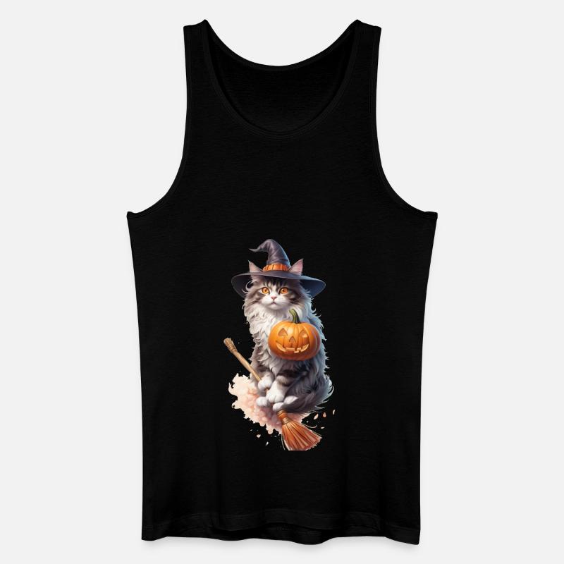 Norwegische Waldkatze - Männer Bio Tank Top - Schwarz