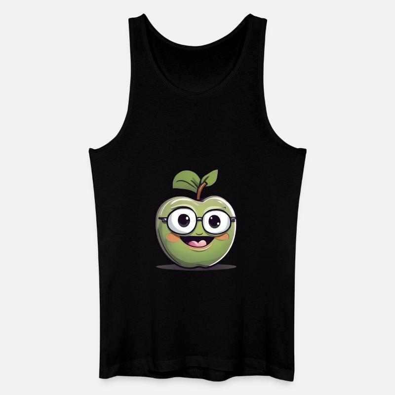 Apple Fruit Fruit Nerd - Men’s Organic Tank Top - black