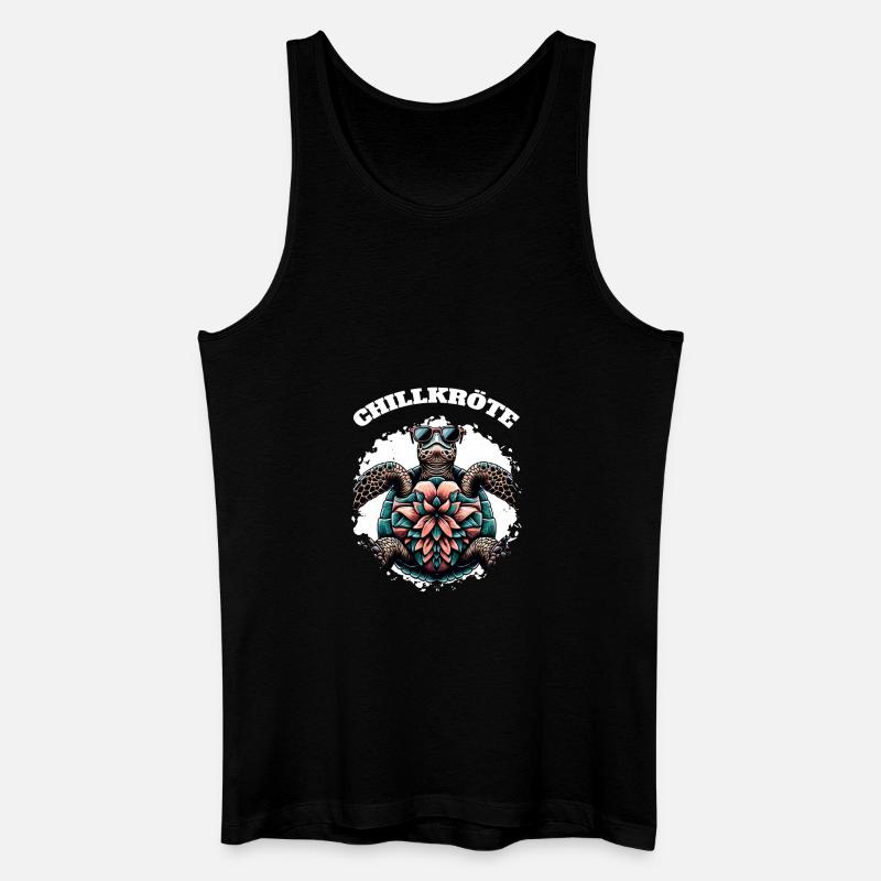 Chill Toad Turtle - Men’s Organic Tank Top - black