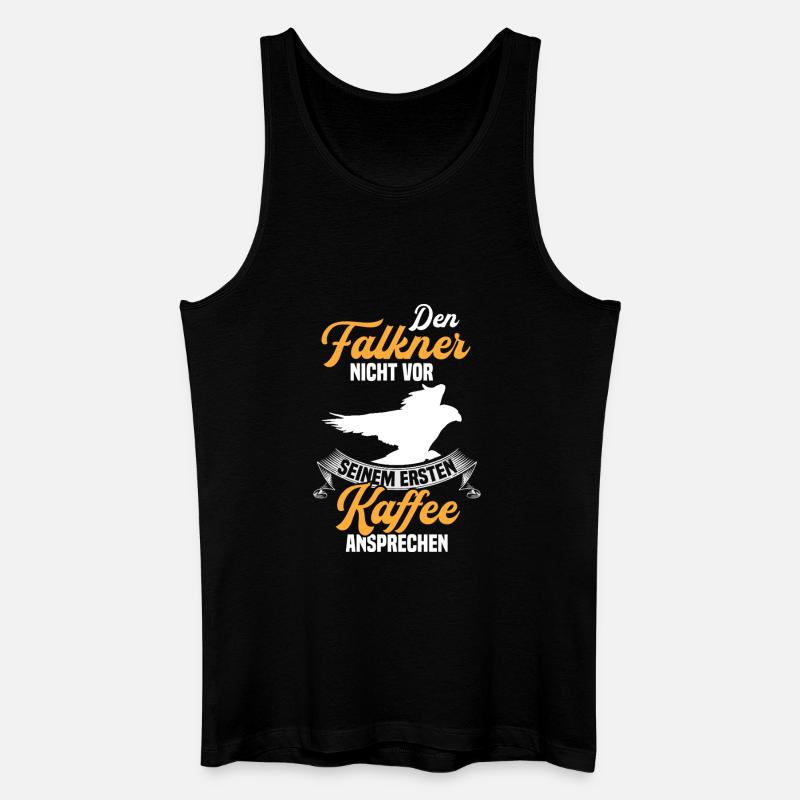 Falkner ansprechen Beizjagd Falknerei - Männer Bio Tank Top - Schwarz