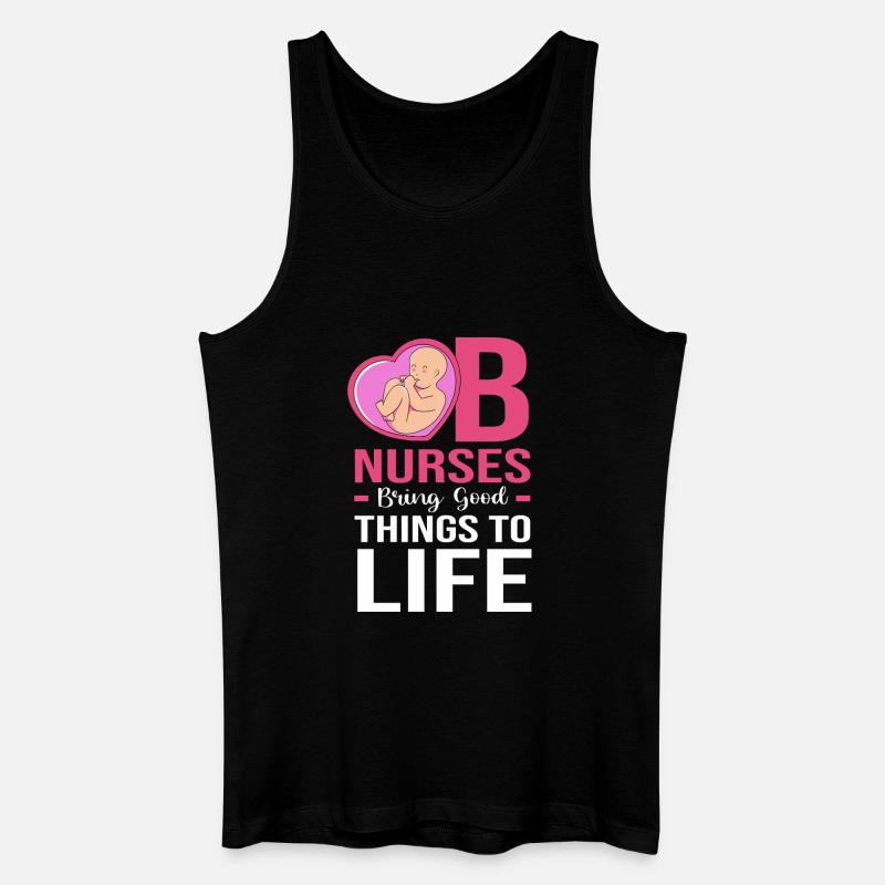 Krankenschwester Schwangerschaft Krankenhaus - Männer Bio Tank Top - Schwarz