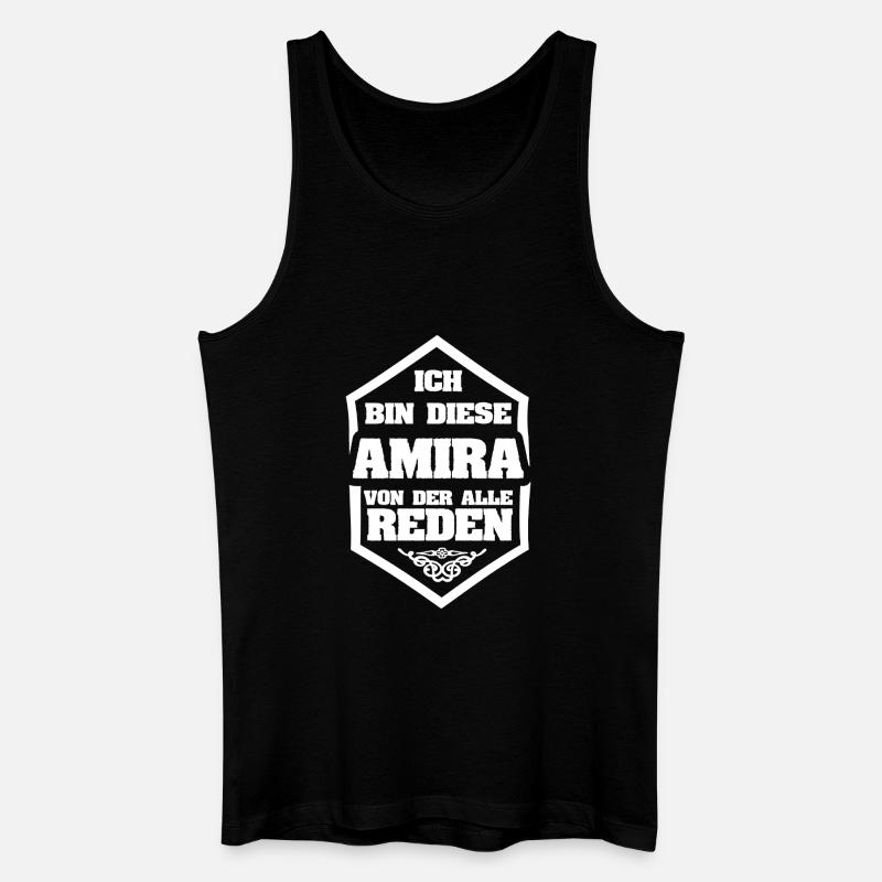 Spruch Amira - Männer Bio Tank Top - Schwarz