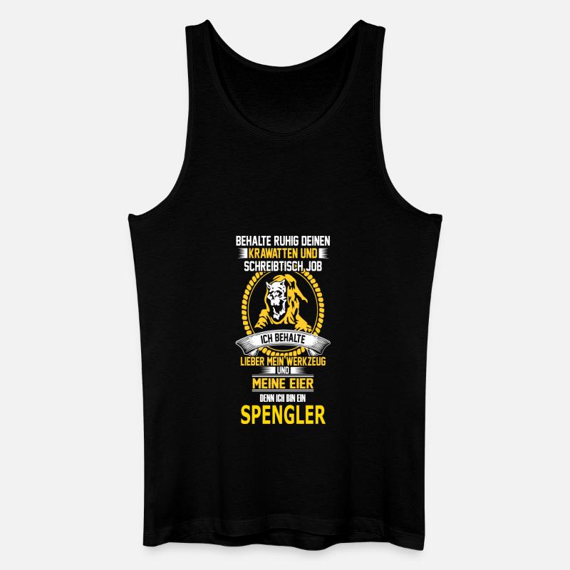 SPENGLER - Männer Bio Tank Top - Schwarz