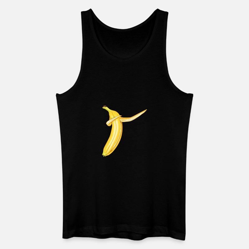 Banane Dabbing - Männer Bio Tank Top - Schwarz