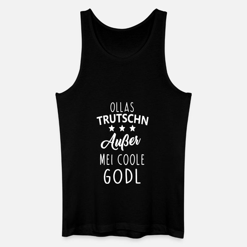 Trutschn Godl - Männer Bio Tank Top - Schwarz