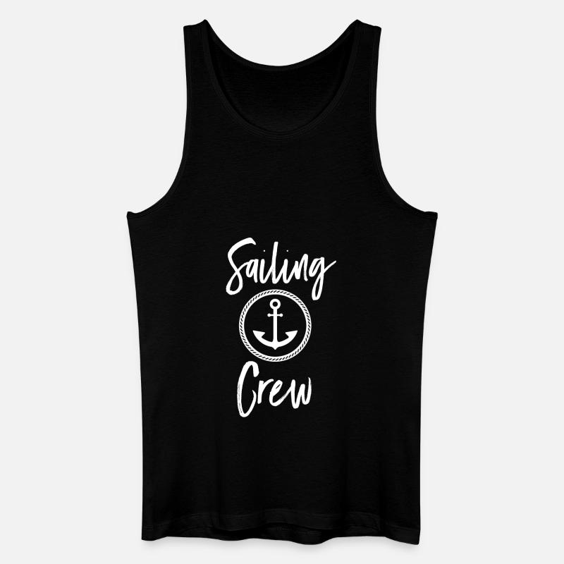 Sailing Crew - Männer Bio Tank Top - Schwarz