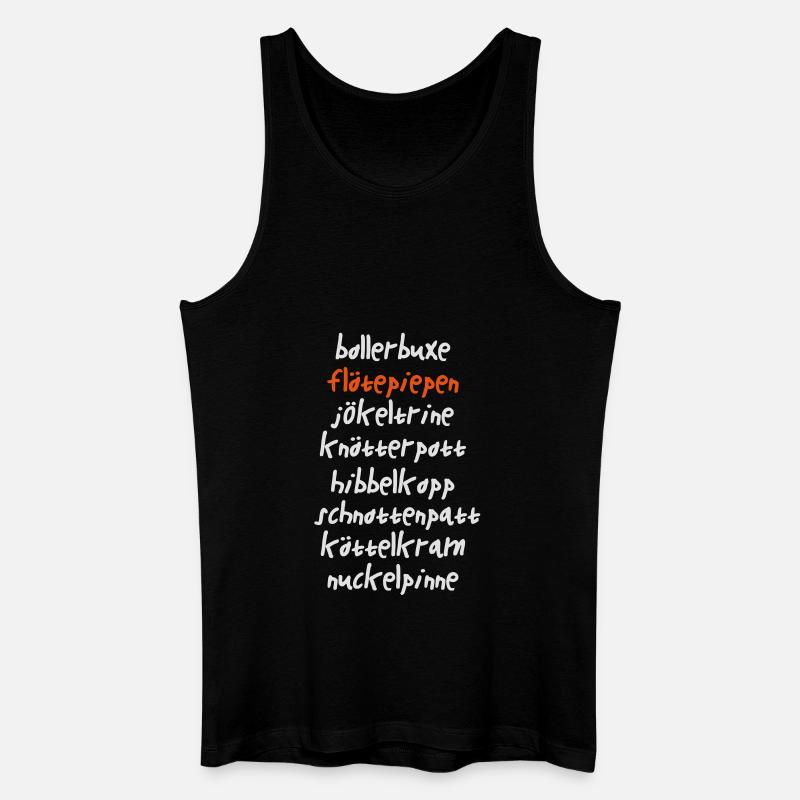 Bollerbuxe - Männer Bio Tank Top - Schwarz