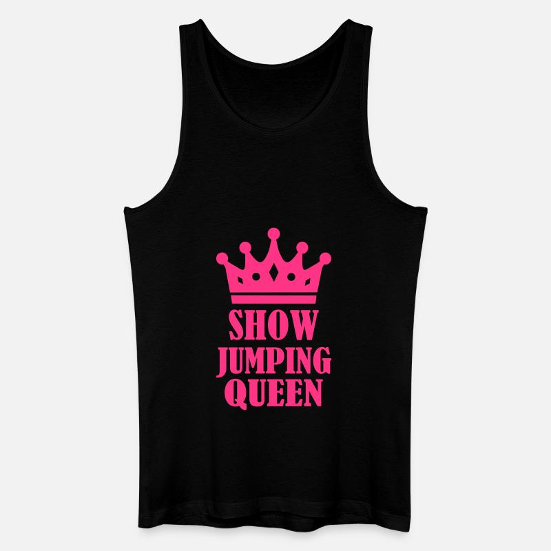 Springreiten - Männer Bio Tank Top - Schwarz