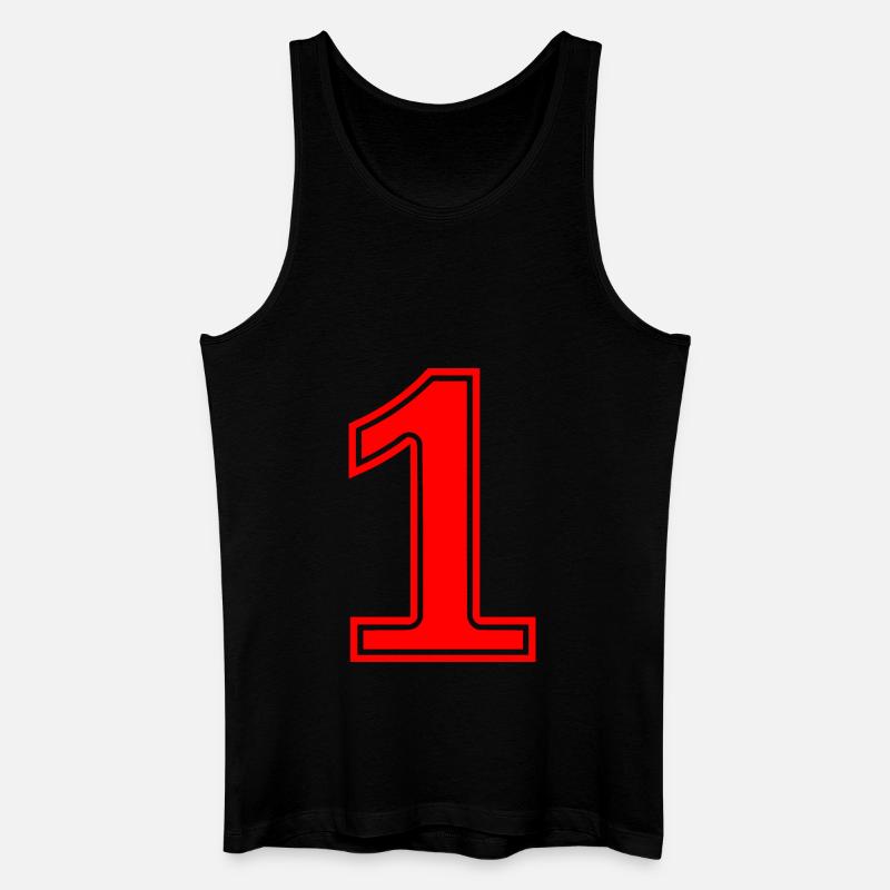 1 - Männer Bio Tank Top - Schwarz