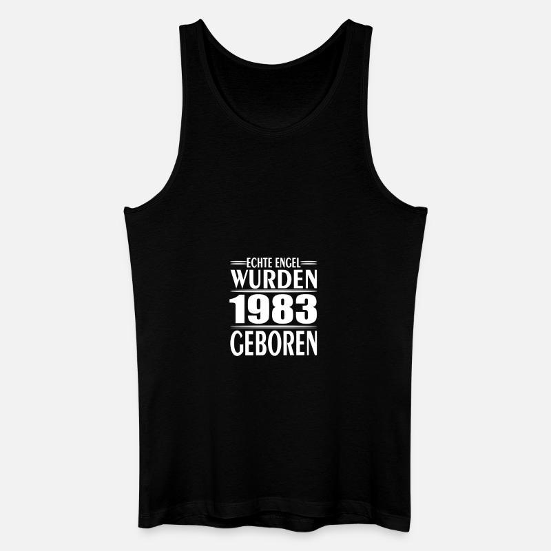 1983 - Geburt - Engel - Männer Bio Tank Top - Schwarz