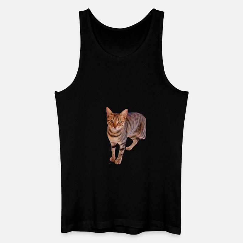 Katze Kätzchen - Männer Bio Tank Top - Schwarz