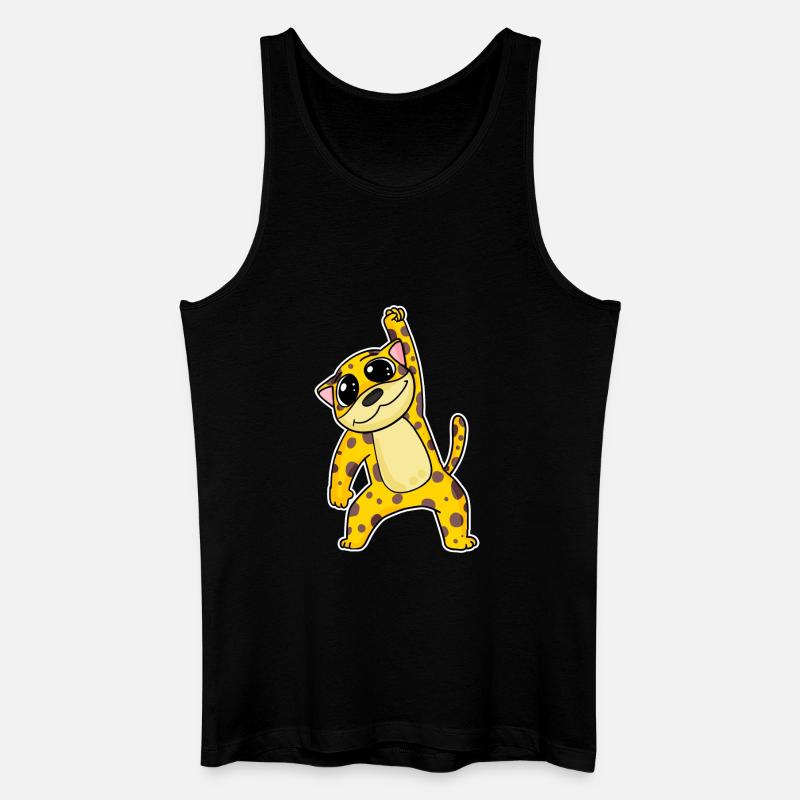 Jaguar Katze - Männer Bio Tank Top - Schwarz