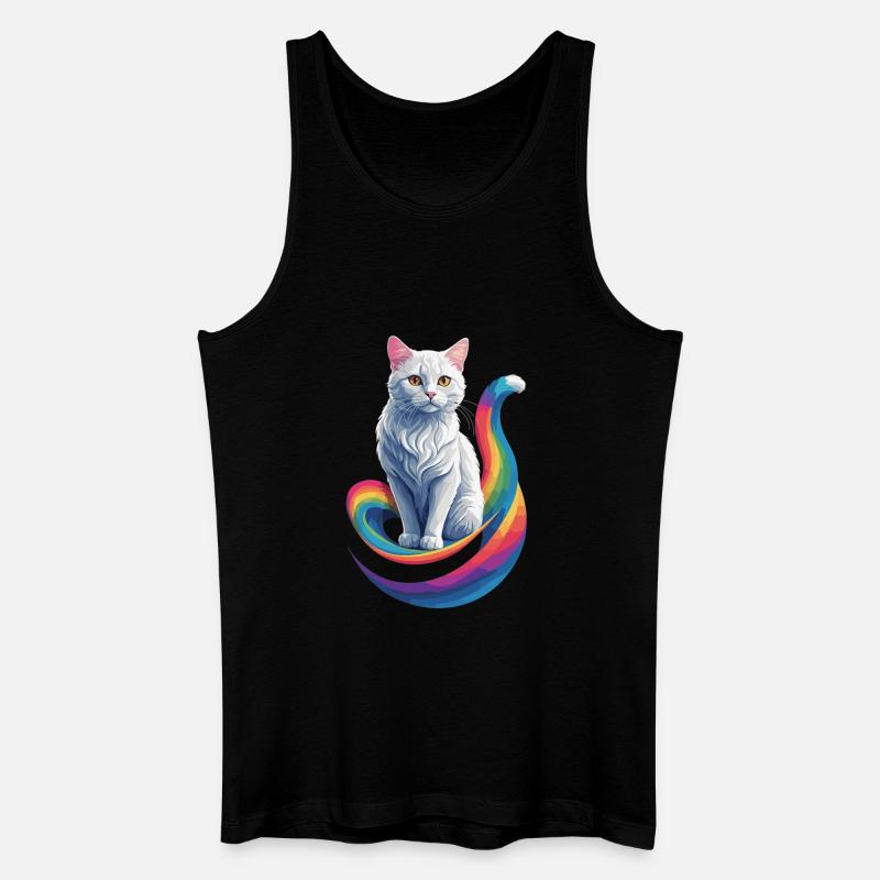 Süße Katze - Männer Bio Tank Top - Schwarz
