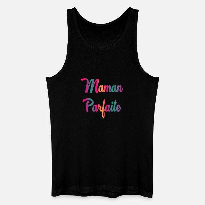 PERFEKTE MAMA - Männer Bio Tank Top - Schwarz