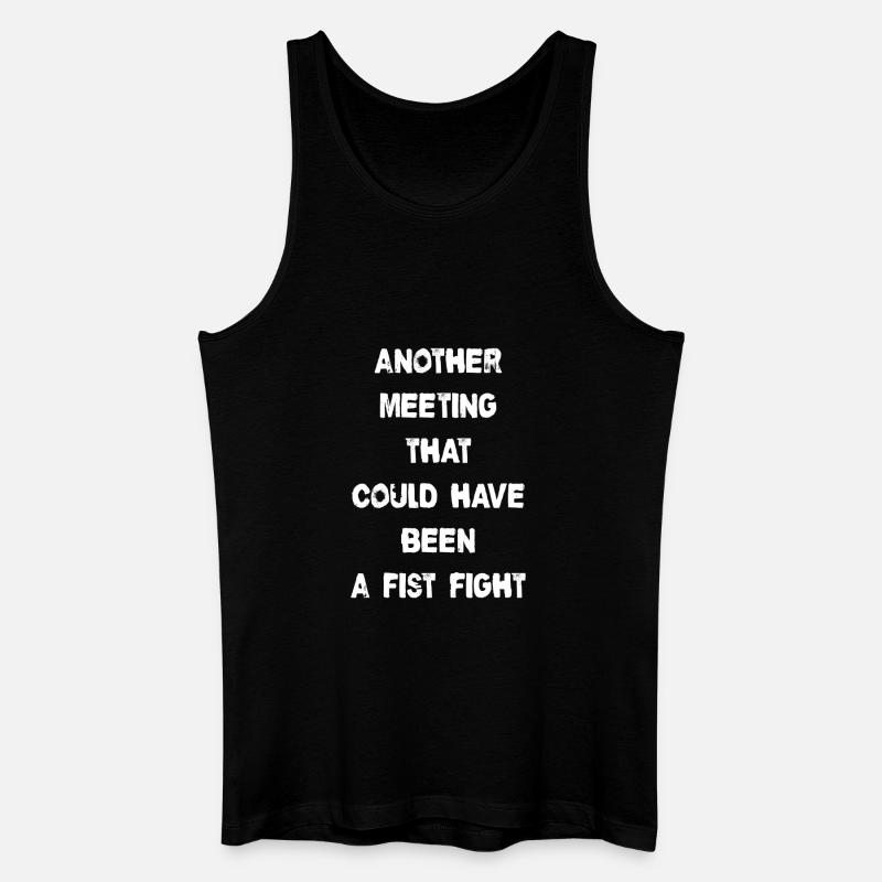 Another Meeting - Männer Bio Tank Top - Schwarz