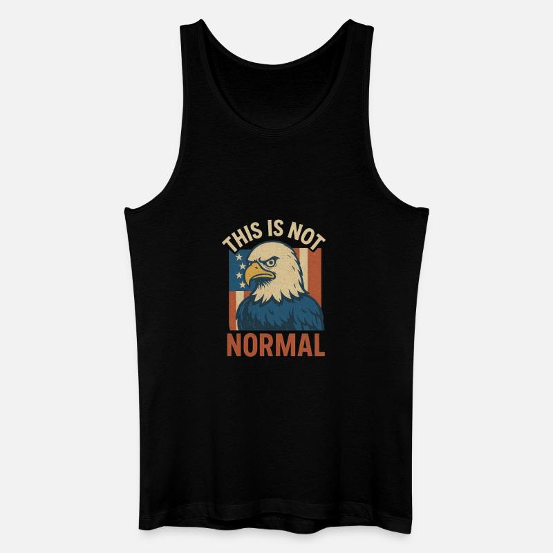 Kein normaler Patriot Eagle - Männer Bio Tank Top - Schwarz