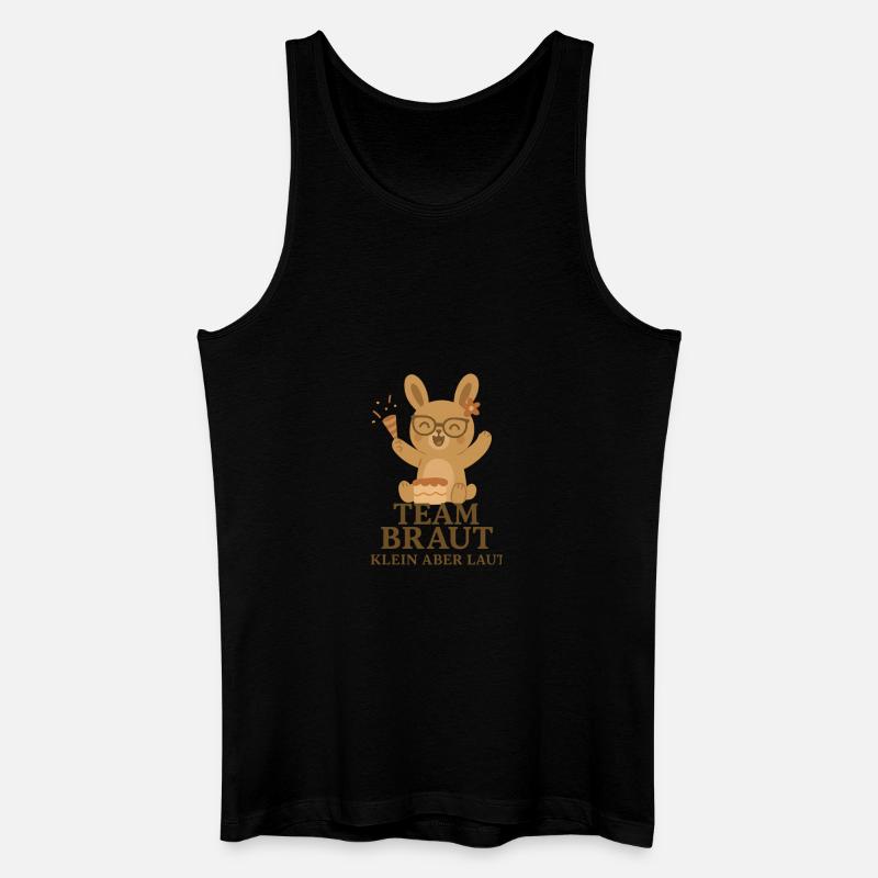 Team Braut - Männer Bio Tank Top - Schwarz