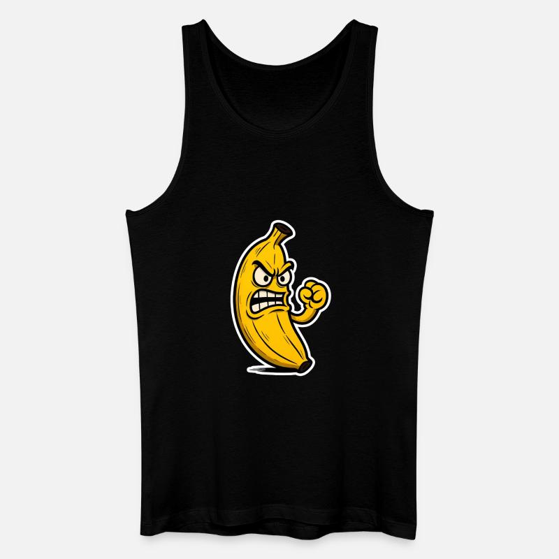 Bad Banana Vibes - Männer Bio Tank Top - Schwarz