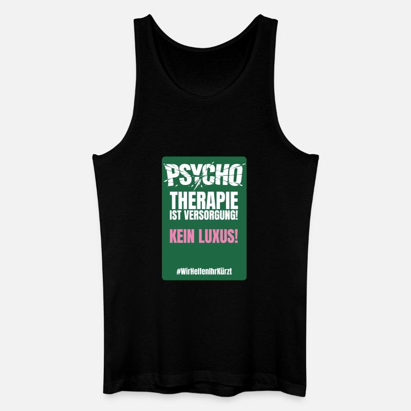 PSYCHO_06 - Männer Bio Tank Top - Schwarz