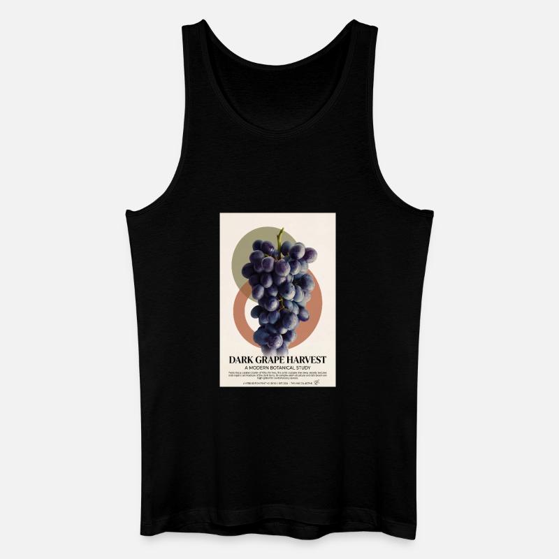 Dunkle Traubenernte - Männer Bio Tank Top - Schwarz