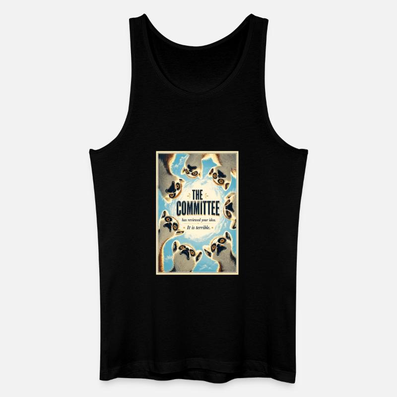 Das Komitee-Lemurs-Plakat - Männer Bio Tank Top - Schwarz