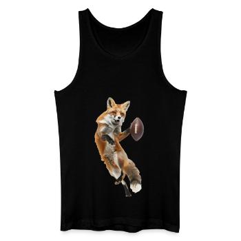 Red Fox Football - Men’s Organic Tank Top - black - Front