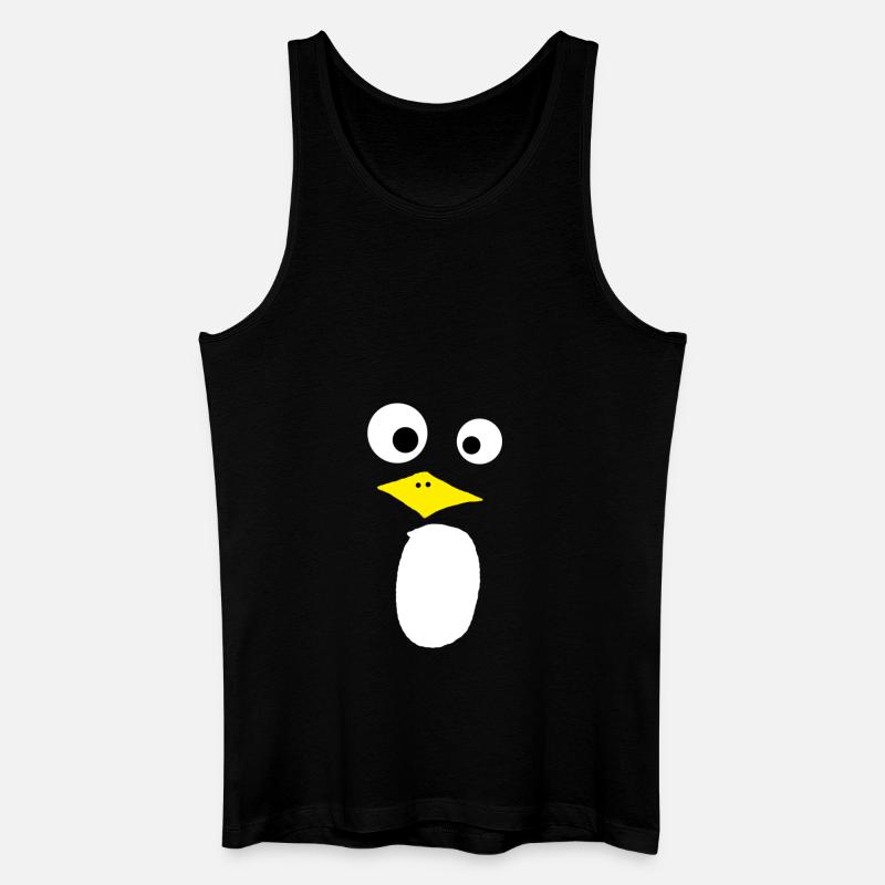 Pingu - Männer Bio Tank Top - Schwarz