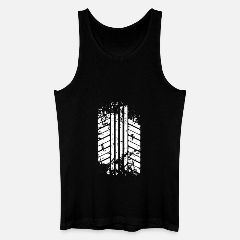 Reifen PS Spur - Männer Bio Tank Top - Schwarz