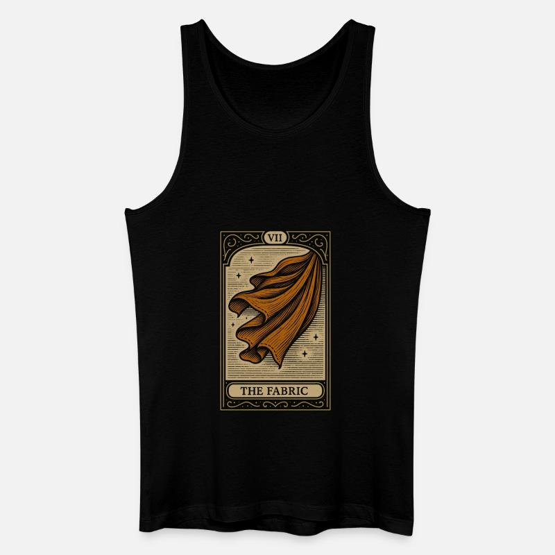 Tarot-Schneider des fließenden Stoffes - Männer Bio Tank Top - Schwarz