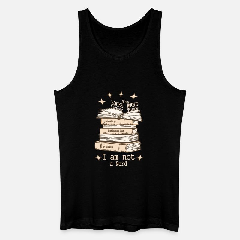 Ich bin kein Streber - Männer Bio Tank Top - Schwarz