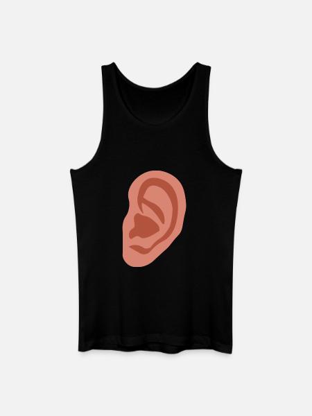 Big ear - Men’s Organic Tank Top - black