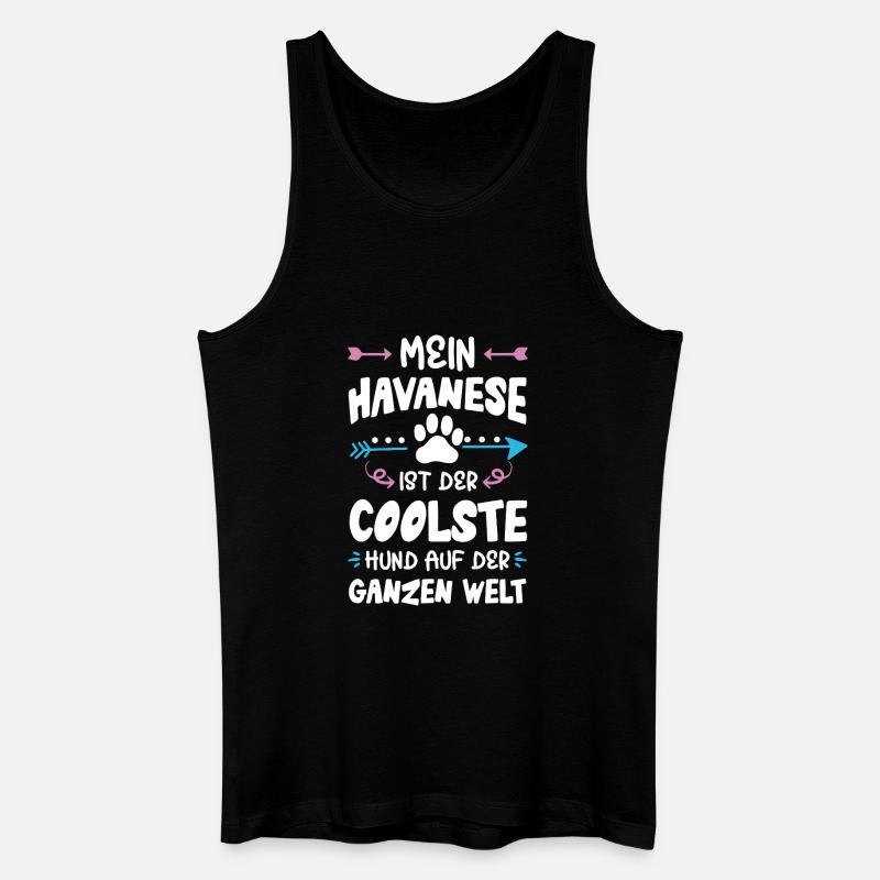 havanese hund spruch - Männer Bio Tank Top - Schwarz