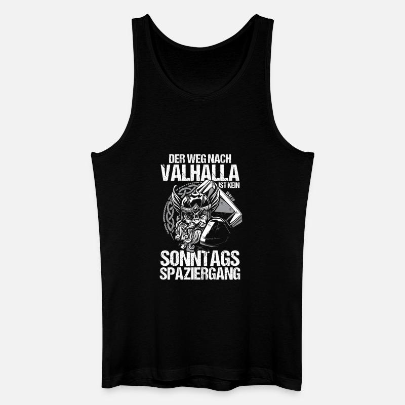 Mittelalter Schildwall Mittelaltermarkt Wikinger - Männer Bio Tank Top - Schwarz