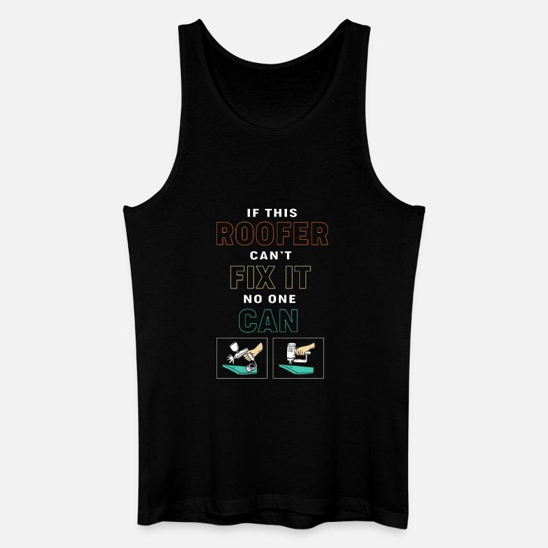 Dachdecker - Männer Bio Tank Top - Schwarz