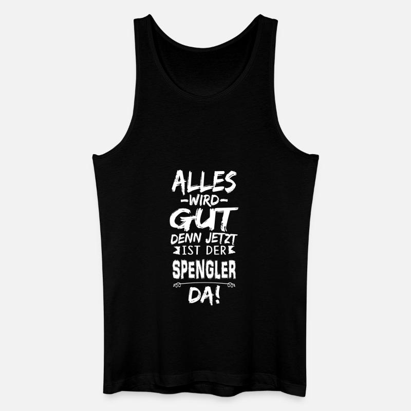SPENGLER - Männer Bio Tank Top - Schwarz