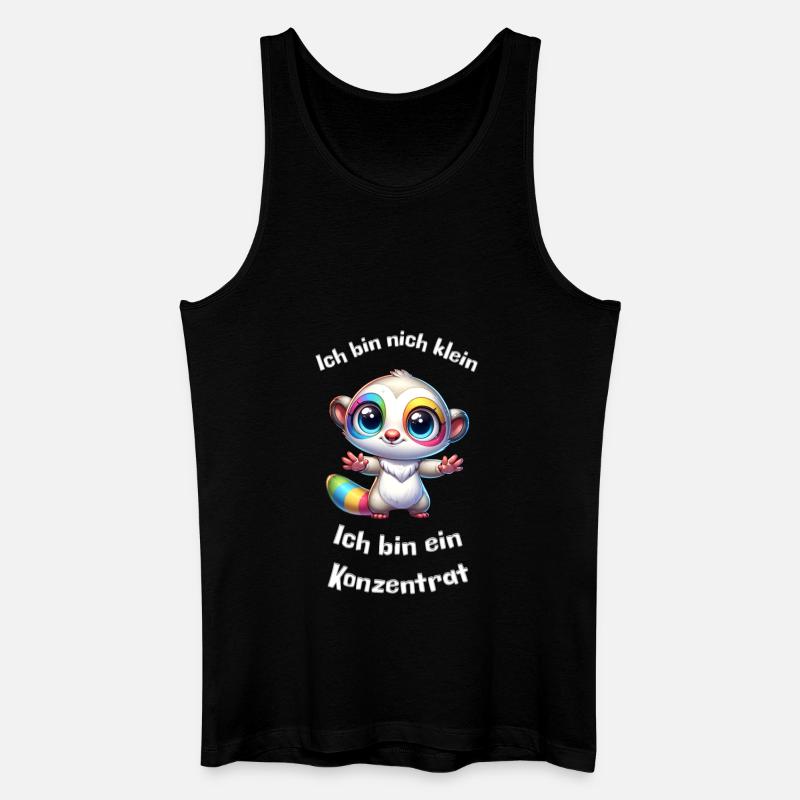Klein aber ein Konzentrat - Männer Bio Tank Top - Schwarz