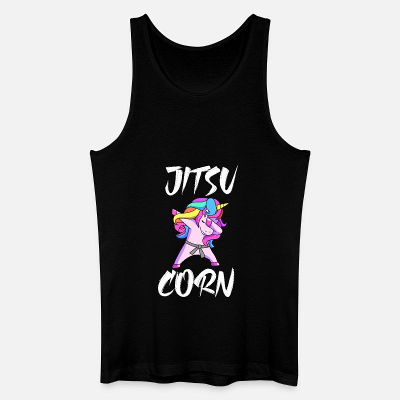 Jiu Jitsu Selbstverteidigung - Männer Bio Tank Top - Schwarz