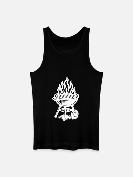 Grill Fire Grilling - Men’s Organic Tank Top - black