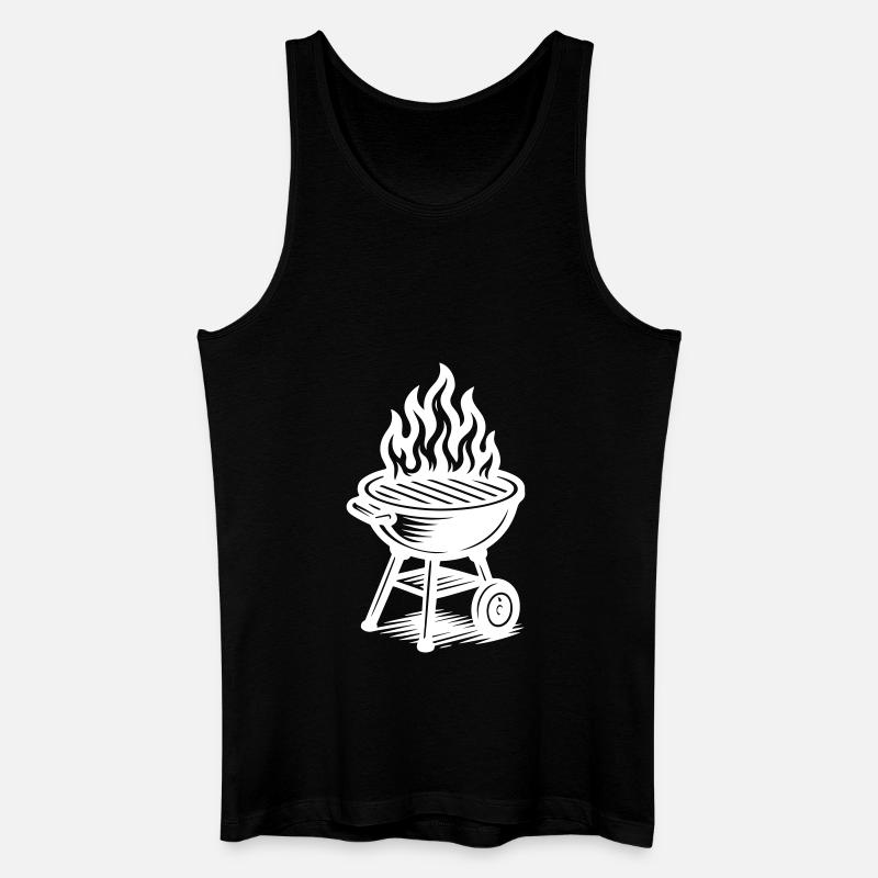 Grill Fire Grilling - Men’s Organic Tank Top - black