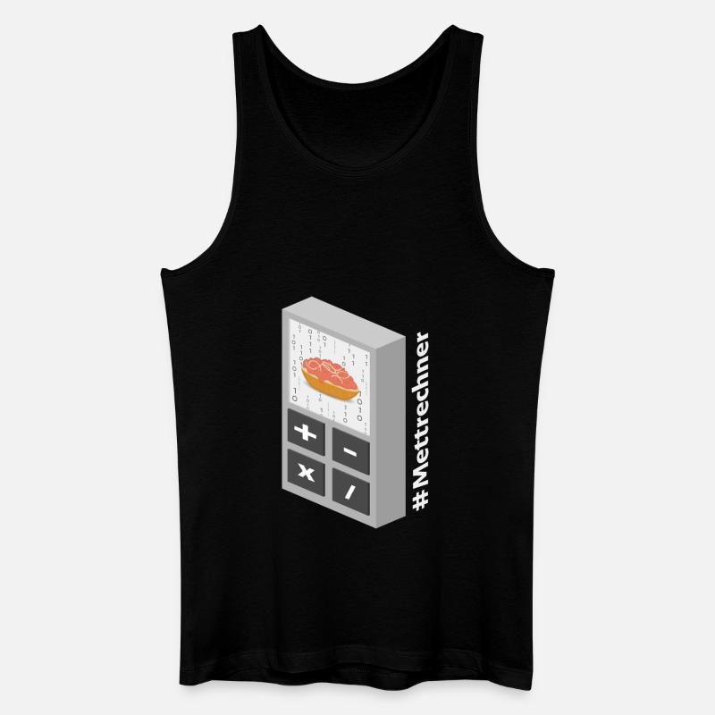 Mettrechner - Männer Bio Tank Top - Schwarz
