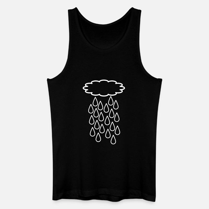 Regenschauer Design - Männer Bio Tank Top - Schwarz