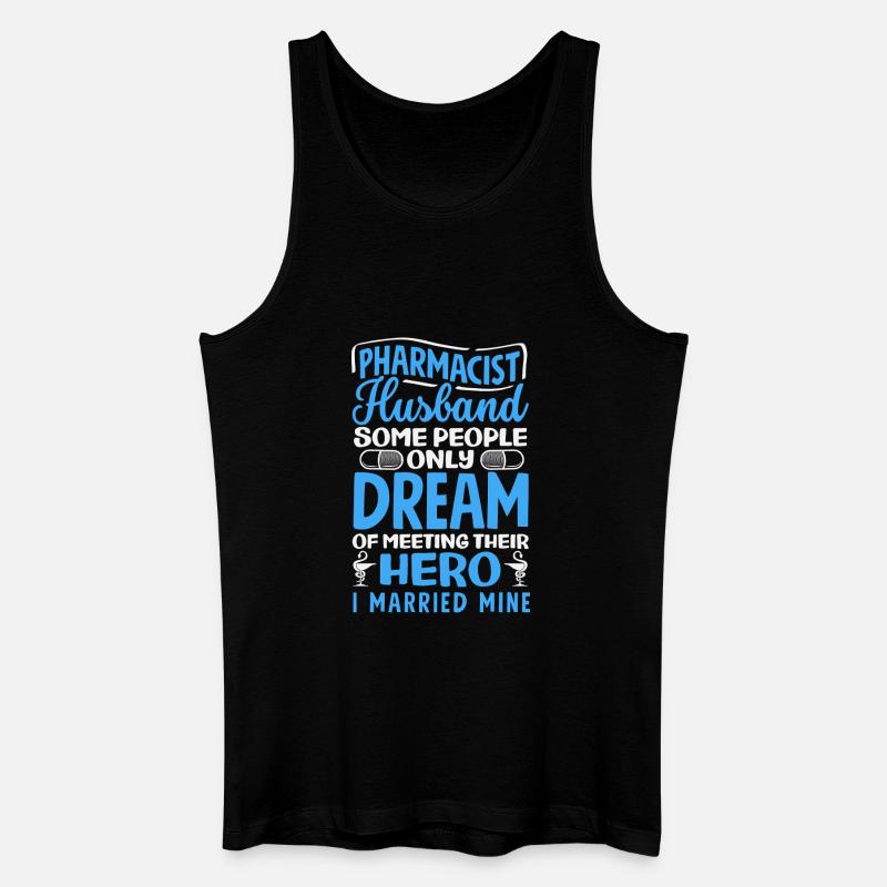 Apotheker Ehemann Pharmazietechniker - Männer Bio Tank Top - Schwarz