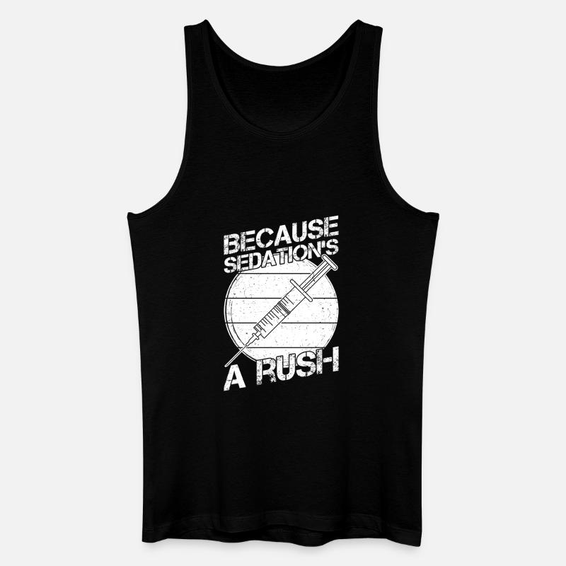 Anesthesiologist Sedation´s Rush Anesthesia - Männer Bio Tank Top - Schwarz